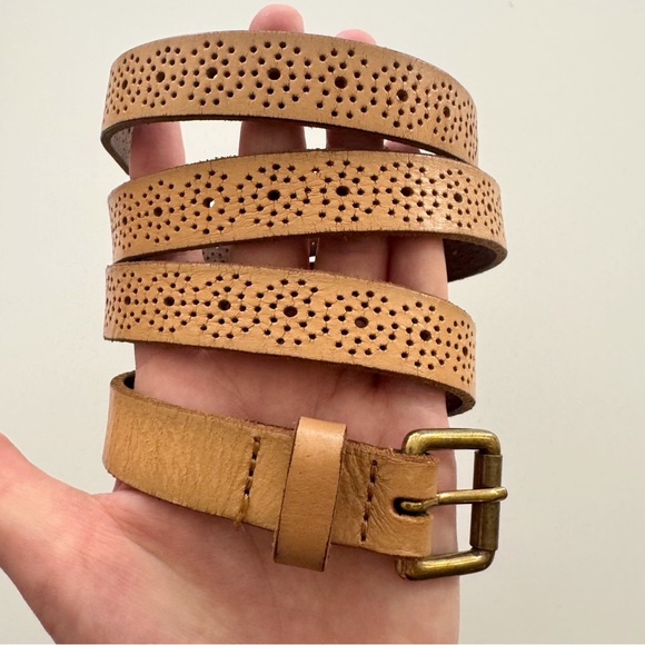 J. Crew Perforated Leather Belt - Picture 2 of 7
